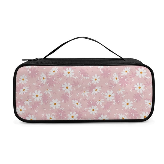 Jiueut Pink Daisy Stethoscope Storage Bag Nurse Pouch with Stethoscope Holder Stethoscope Case Stethoscope Bag Thin Stethoscope Carrier Bag & Case Stethoscope Bag Soft for Clinics Use