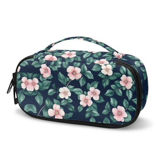 Jiueut Pink Flower Insulin Storage Bag Insulin Bags for Women Diabetic Care Organizers & Travel Kits Small Insulated Bag for Medicine Storage Bags with Zipper Insulin Pouch
