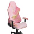 thumbnail image 1 of Jiueut Pink Golden Marble Print Gaming Chair Cover with Armrest Cover, Universal Rotating Chair Slipcovers with Elastic Bottom for Home Studio, 1 of 7