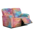 thumbnail image 1 of Jiueut Star Tie Dye Pattern Recliner Covers, Wear Resistant Recliner Chair Covers Dustproof Reclining Couch Covers for 2 Seat Loveseat Sofa, 1 of 7
