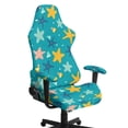 thumbnail image 1 of Jiueut Starfish Screw Print Gaming Chair Cover with Armrest Cover, Non Slip Rotating Chair Slipcover Anti-Dust Chair Seat Protector with Elastic Band, 1 of 7