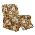 thumbnail image 1 of Jiueut Sunflower Daisy Pattern Recliner Chair Slipcover, 4 Pieces Soft Reclining Chair Covers Stretchable Sofa Slipcover with Anti-Slip Straps, 1 of 7