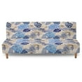 thumbnail image 1 of Jiueut Tropical Monstera Palm Leaf Print Armless Futon Covers, Breathable Sofa Bed Slipcovers Stretch Sofa Protection wirh Elastic Band for Pets Kids, 1 of 7