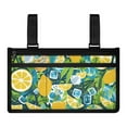 thumbnail image 1 of Jiueut Yellow Lemon Wheelchair Side Bags for the Armrest for Women Power Wheelchair Pouch Side Pocket Easy to Carry Side Arm Bag for Power Wheelchair Wheelchair Storage Bag, 1 of 7
