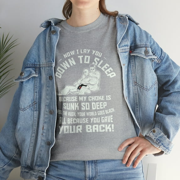 Jiujitsu Player Funny Now I Lay You Down To Sleep T-Shirt