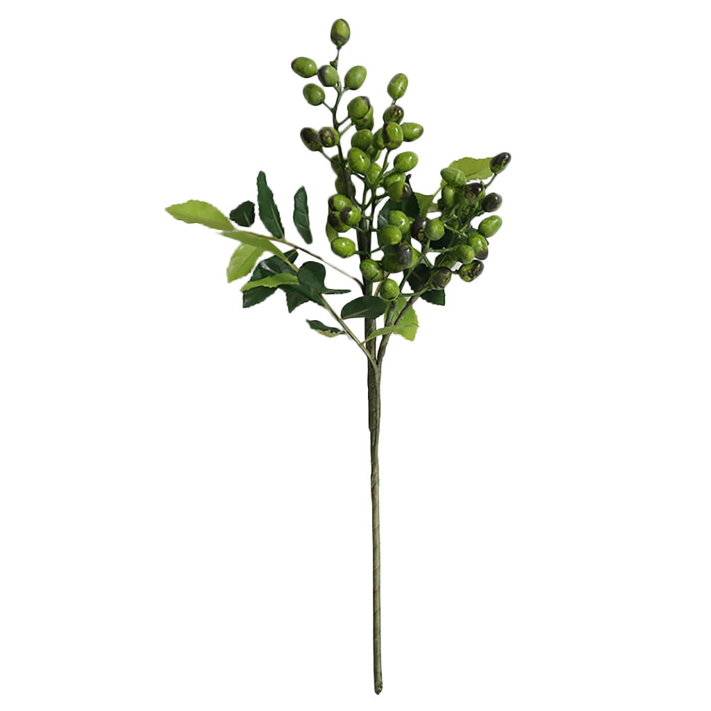 Jiusan Olive Branches Fake Leaves Single Bean Simulation Artificial