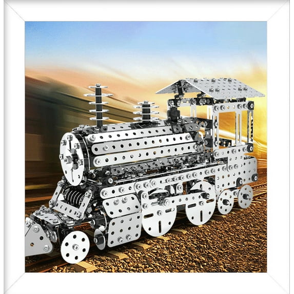 Jixin Xyzhi building toys metal assembly Model set train STEM Model Kit kid toys for Ages 8 and up DIY Erector Set Construction Building Blocks and Educational project good gift for model fan
