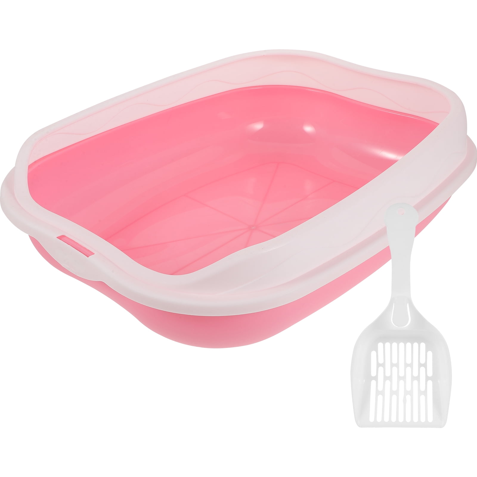 Jiyike 1 Set of Open Type Cat Kitten Toilet Pet Cat Litter Box Kitten