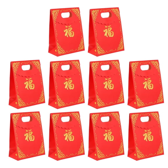 HONITANO Wrapping Pouch Paper Bags 10 Pack 6.29 x 4.72 Inches Wrap Party Favor Bags