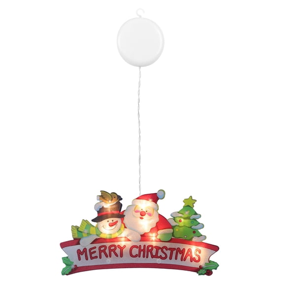 Jiyike 1Pc Christmas Light Window Hanging Light Christmas Decor Light LED Sucker Light