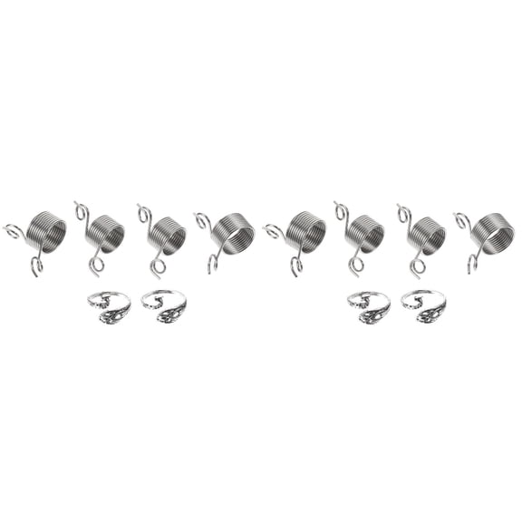 Jiyike 2 Sets /6pcs Creative Wirding Thread Tool Knitting Ring Phoenix Shape Winder