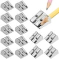 Jiyike 20 Pcs Pencil Sharpeners Handheld Pencil Sharpener Metal Pencil