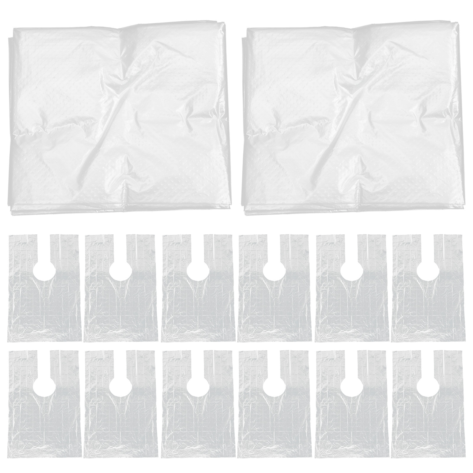 Jiyike 200PCS Disposable Hairdressing Shawls PE Plastic Perm Dye Hair