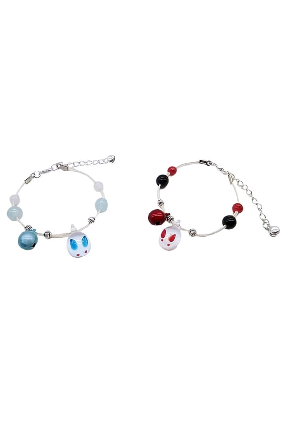 Masteelf Rabbit Lovers Bracelet in Assorted Colors Made of Everyday Wear and Special Occasions 2pcs