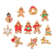 Jiyike 36-Piece Christmas Tree Decorations Set PVC Pendants Hanging Ornaments Lovely Xmas Holiday Decor