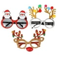 thumbnail image 1 of Jiyike 3pcs Christmas Glitter Eyeglasses Creative Antler Glasses Elk Shape Glasses Costume Accessory Novelty Xmas Glasses Photo Props Funny Eyewear Party Favors, 1 of 7