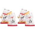 thumbnail image 1 of Jiyike 4 pcs Japanese Maneki Neko Fortune Cat Figurines Cute Fortune Cat Ceramic Figurine, 1 of 8