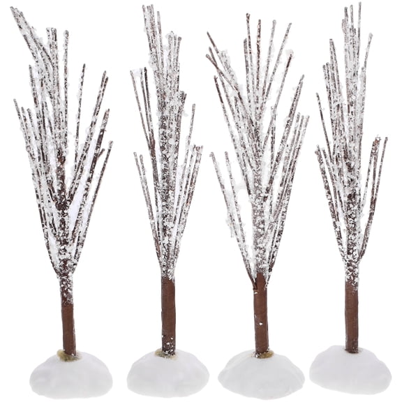Masteelf DIY Iron Wire Tree Ornament with Artificial Snow for Home Decor Multi Pieces