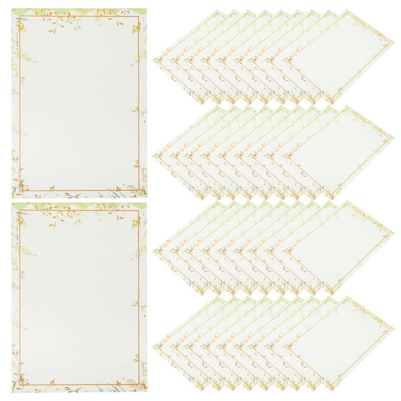Jiyike 50 Sheets Vintage Writing Paper Vintage Letter Paper Blank Letter Paper Stationery Letter Paper