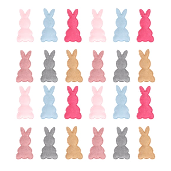 Jiyike 50Pcs Children's Clothes Bunny Hair Clip DIY Material Handmade DIY Accessories