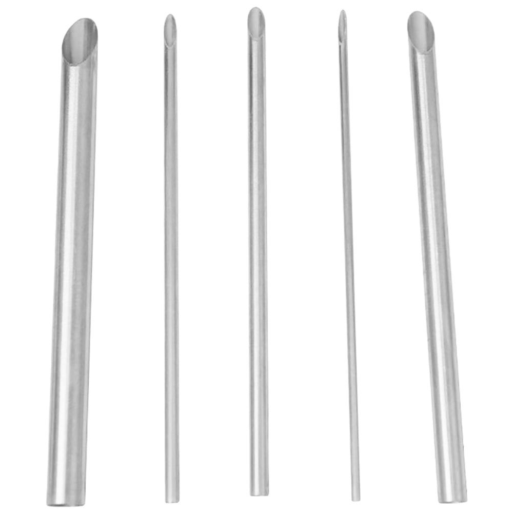 5-Piece Brass Clay Hole Cutter Set For Pottery & Ceramics – Punch & Slotting Tools For Sculpting