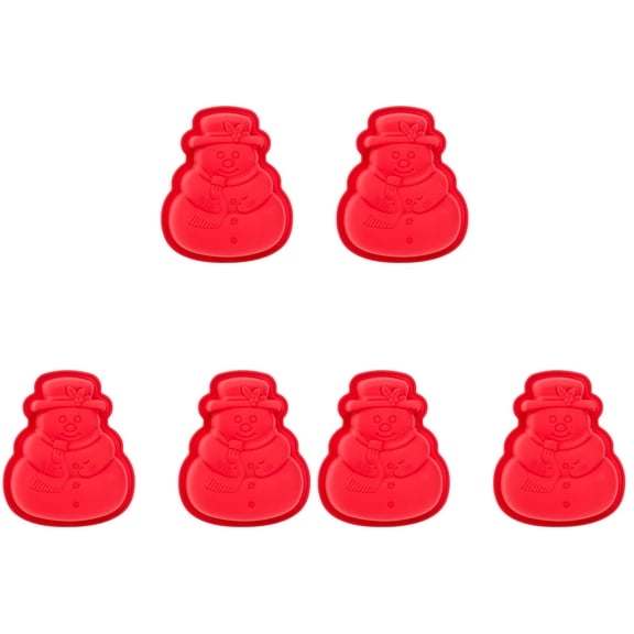 Jiyike 6 Pcs Silicone Baking Molds DIY Mold Cartoon Cake Making Moulds Biscuit Mold