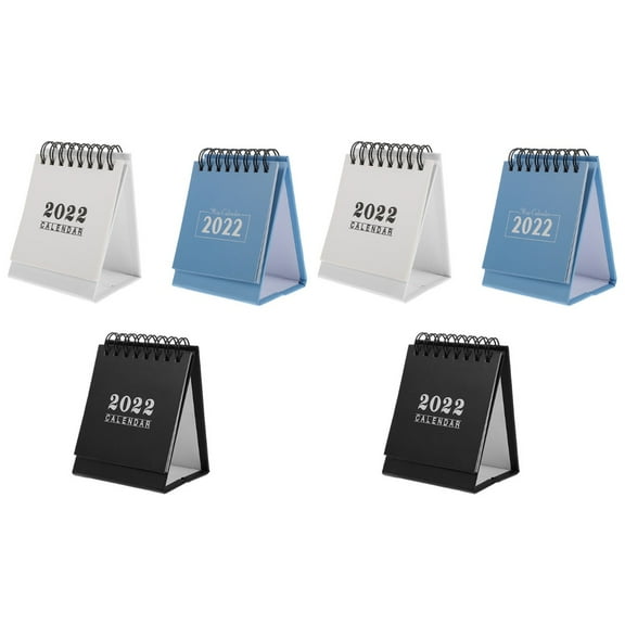 Jiyike 6 Pcs Useful Home Desk Calendars Plan Arrangement Calendars (Assorted Color)