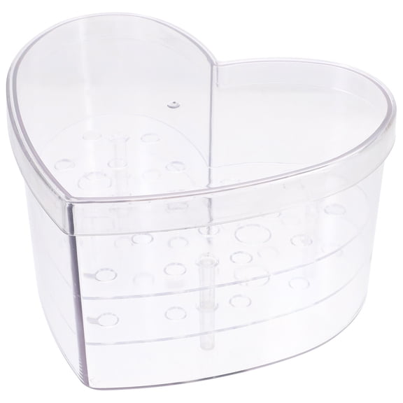 Jiyike Acrylic Flower Box Heart Shaped Flower Gift Box Preserved Flower Packaging Box