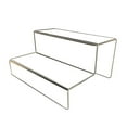 thumbnail image 1 of Jiyike Acrylic Stepped Display Stand 2-Tier Storage Rack Desktop Organizer Holder for Ornaments Models (24cm), 1 of 10