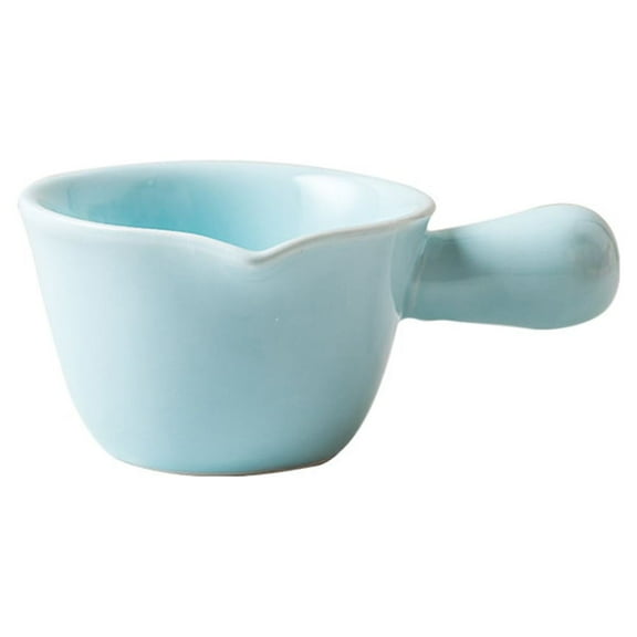 Jiyike Mini Ceramic Pan 70ML Small Cooking Pot Single Handle Porridge Pot Casserole Cookware