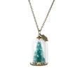 thumbnail image 1 of Jiyike Christmas Jewelry Mini Glass Dome Bottle Pendant Necklace Glow in Dark Christmas Tree Necklace for Party, 1 of 10