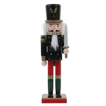 Jiyike Classic Wooden Nutcracker Soldier Doll for Decor Traditional Nutcracker Figurine for Holiday Party Tabletop Decoration Festive Nutcracker Puppet