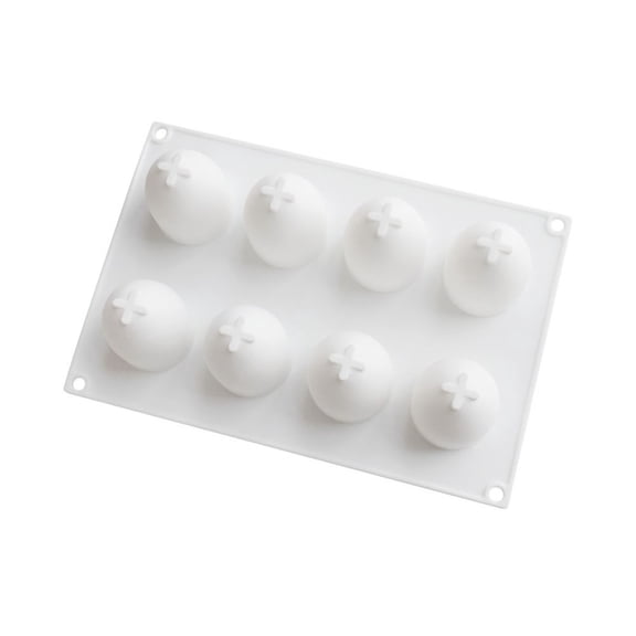 OFFIGAM White Silicone Easter Egg Mold Non Stick Baking Cake Fondant Mold for Oven