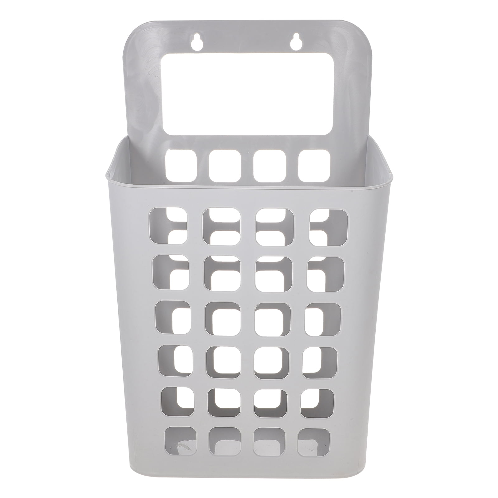 Jiyike Plastic Detachable Laundry Container Hanging Storage Basket Organizer Household Supplies (Large, Grey)