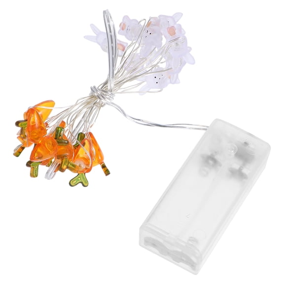 Jiyike Rabbit String Light Bunny Fairy Lights Carrot Night Atmosphere Light LEDs Fairy String Lamp for Bedroom Indoor Birthday Wedding Home Decor 3V ( )