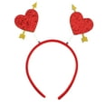 thumbnail image 1 of Masteelf Romantic Arrow Heart Headband for Valentine's Day Celebrations in Red Color Nonwoven Fabrics Plastic 0.5 inch wide, 1 of 10
