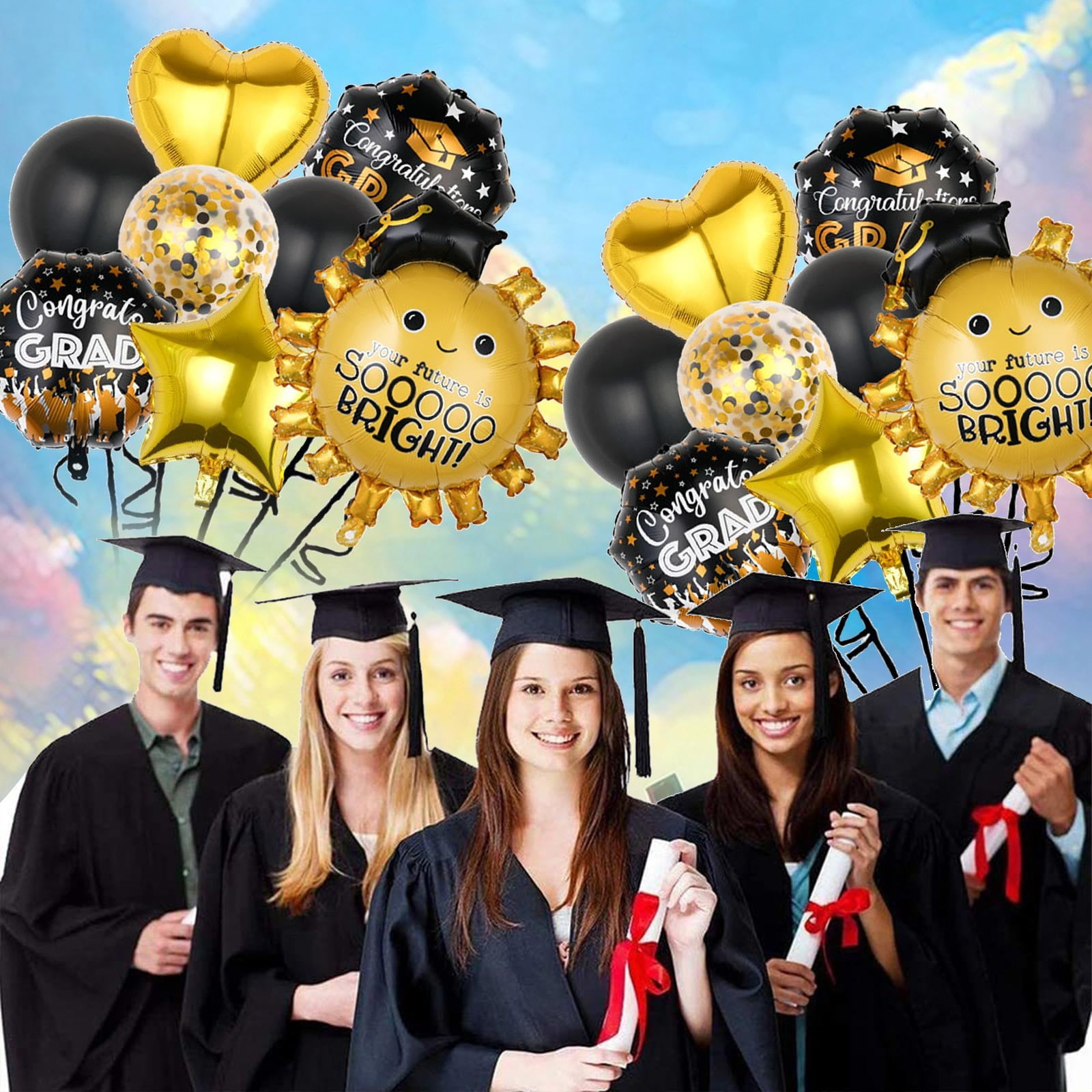 Jiyugala Balloon Graduation Season Balloon Certificate Graduation Gift