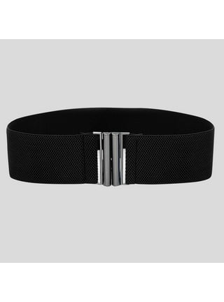 Fashion Dress Belts for Women Hight Waist Wide Metal Beaded Buckle Elastic  Belt♧