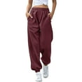 thumbnail image 1 of Jiyugala Business Casual Pants for Women Bottom Sweatpants No Drawstring Joggers Pants Workout High Waisted Yoga Pants with Pockets Casual Pants for Women, 1 of 8
