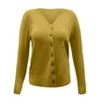 thumbnail image 1 of Jiyugala Cardigan for Women Ladies Button Round Neck Long Sleeve Soft Knitted Cardigan Sweater Cardigan Sweaters for Women, 1 of 6