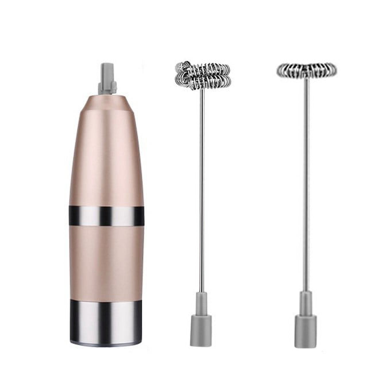 Jiyugala Electric Hand Mixer Frother Spiral Milk Stainless Whisk With