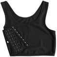 thumbnail image 1 of Jiyugala Fashion Compression Chest Binder Women Sleeveless Vest Solid Short Tank Tops, 1 of 5