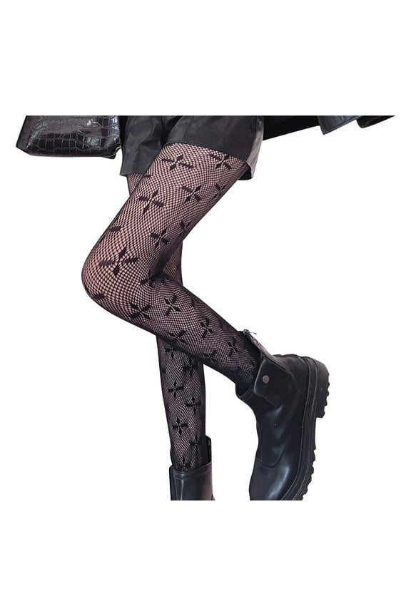 High Waist Tights Stockings for Women Leaf (without Seggings Size Four Pattern ies) Pantyhose Warm Pants