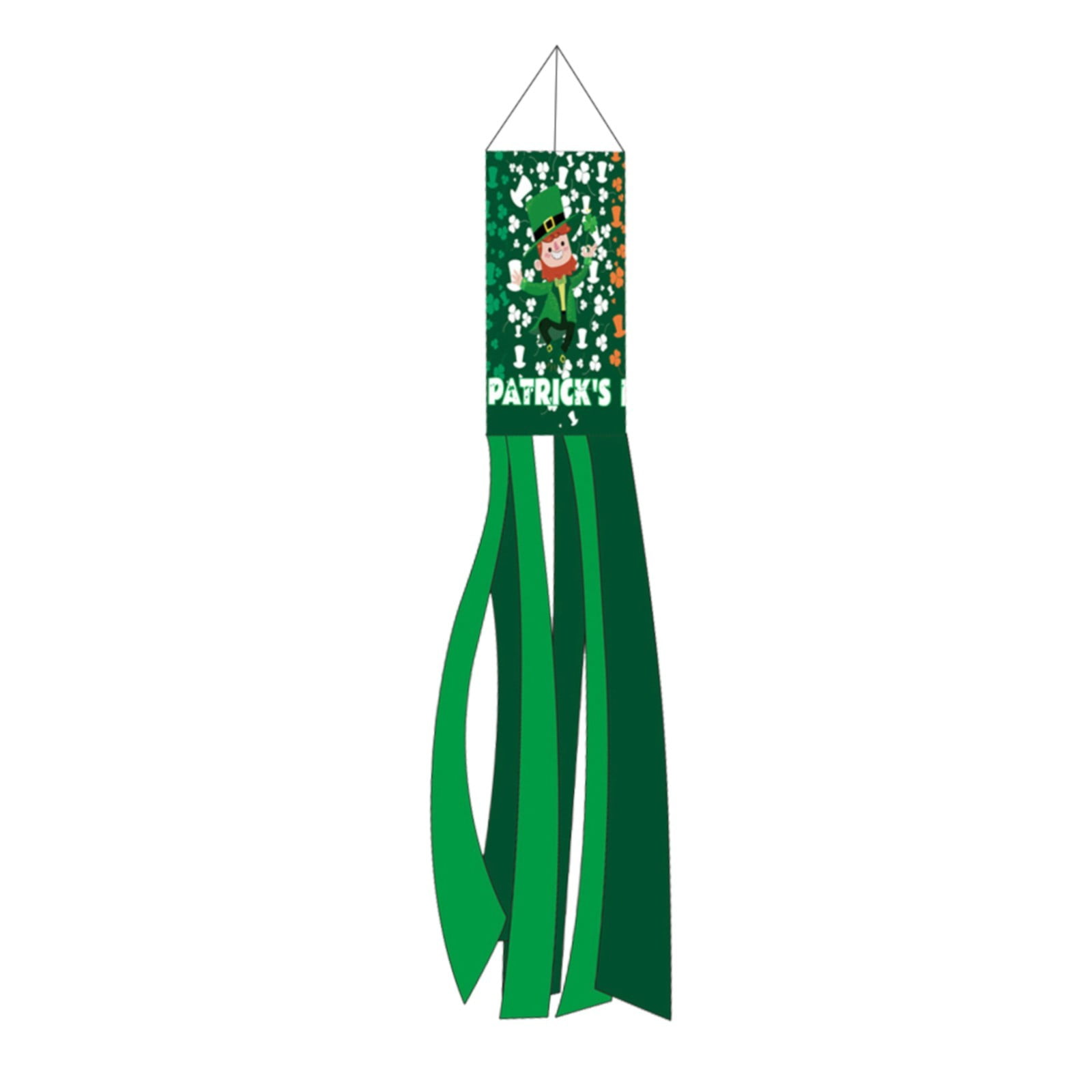 Jiyugala Home Decor Irish Carnival Windsock Flag Windsock Hanging