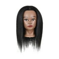 thumbnail image 1 of Jiyugala Human Hair Wig Training Head Hairdresser Cosmetology Mannequin Manikin Training Dolls Head For Practice Hairstyle Manikin Training Head Hair And Clamp Holder Headband Wigs, 1 of 6