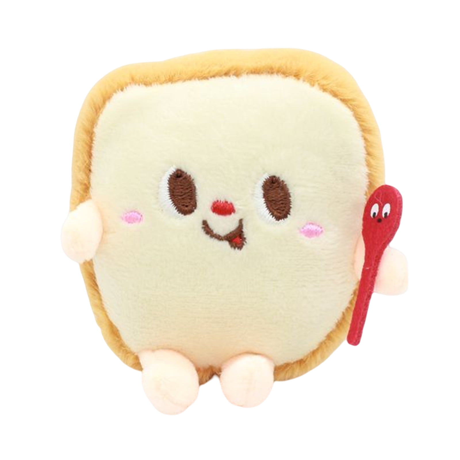 Jiyugala Key Chains Food Plush Toy Simulation Hamburger Hot Dog French