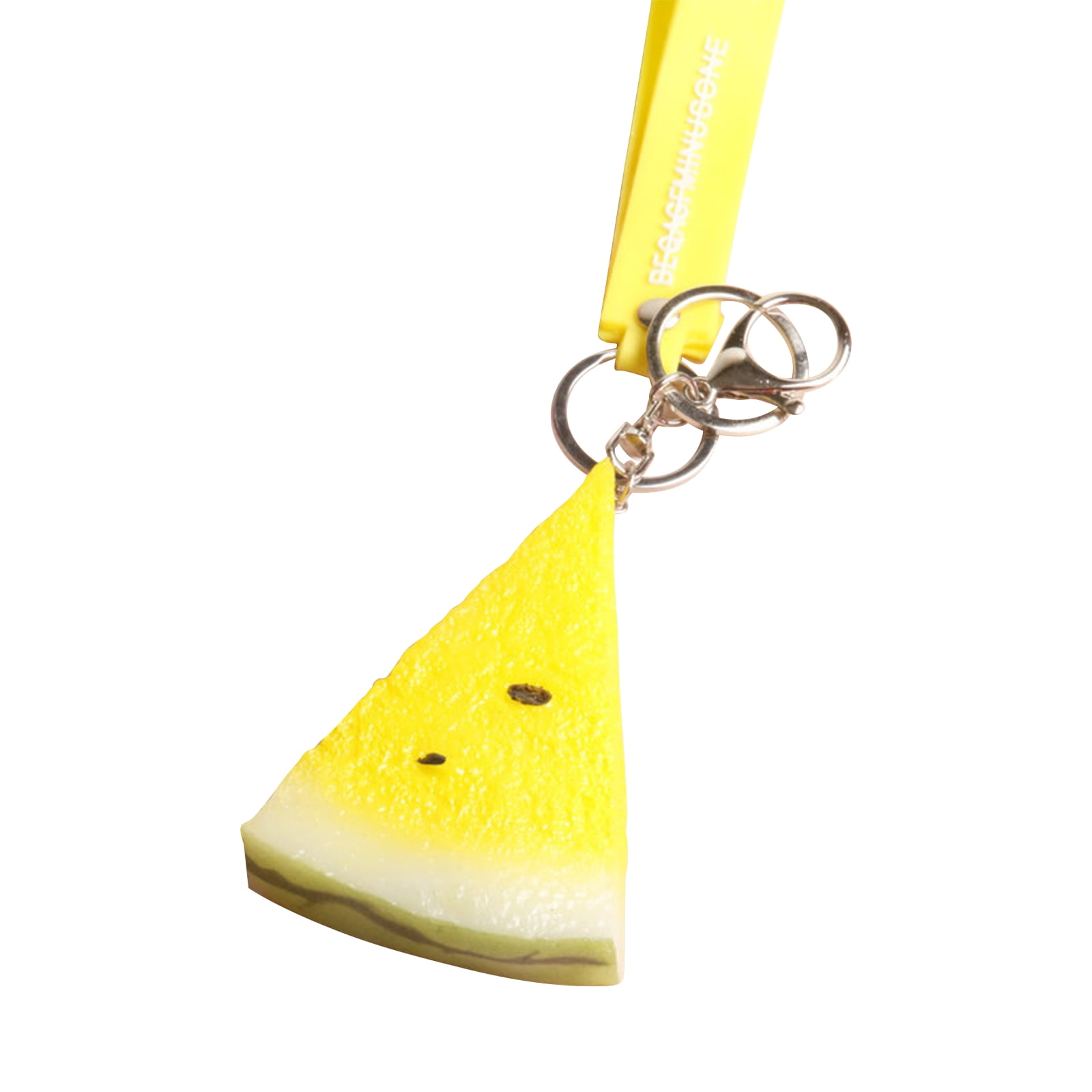 Jiyugala Key Chains Simulation Personality Big Watermelon Student Bag