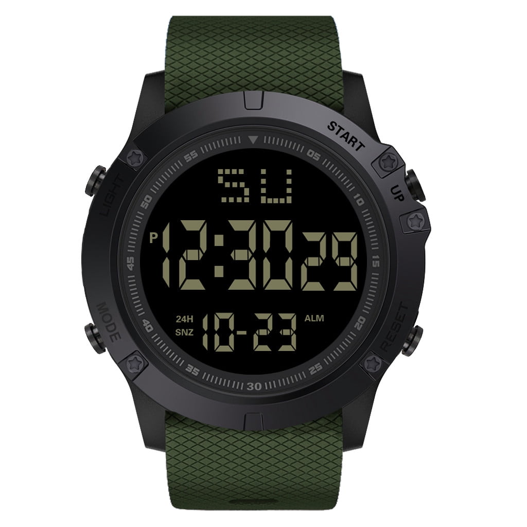 Jiyugala Mens Watch for Sports Men LED Digital Date Military Sport
