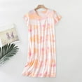 thumbnail image 1 of Jiyugala Nightgowns for Women Cotton Sleep Shirts Womens Nightgown Short Sleeves Print Night Shirts Soft Sleepwear, 1 of 4