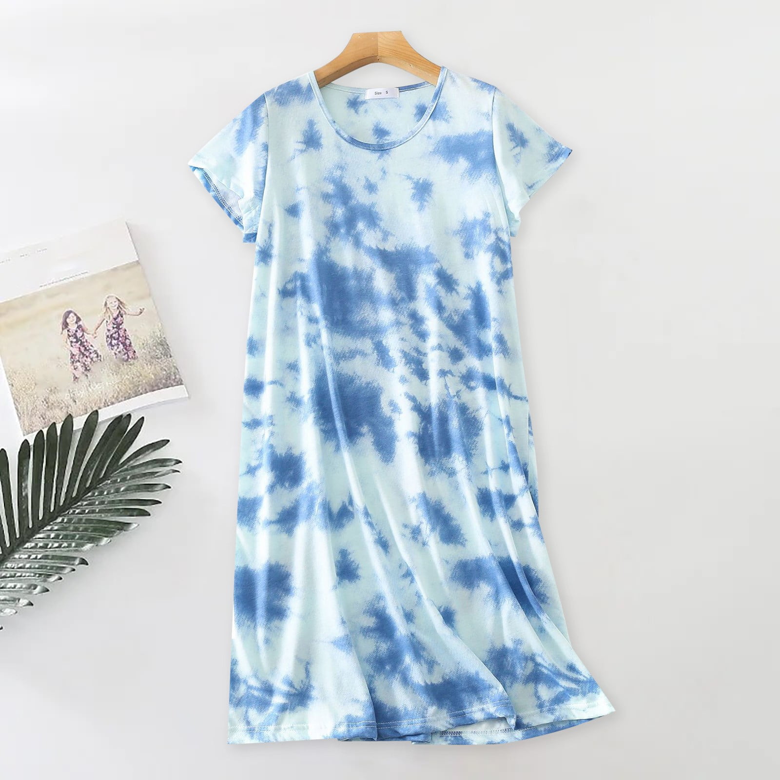 Women's Bamboo Viscose Nightgown - Sleeveless V-Neck Sleep Shirt, Lightweight & Breathable For Comfort